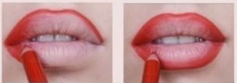 увеличение губ помадой