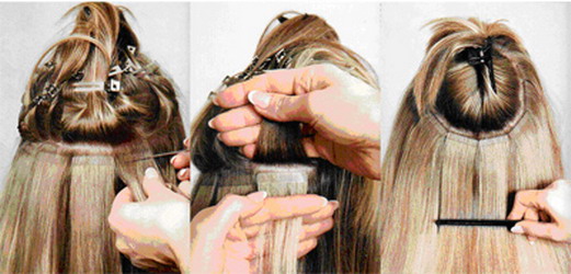 Ленточное наращивание волос Hair Talk