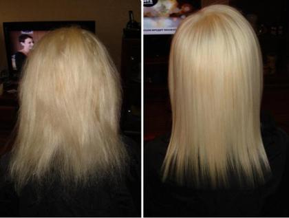 Каутеризация волос фото до и после