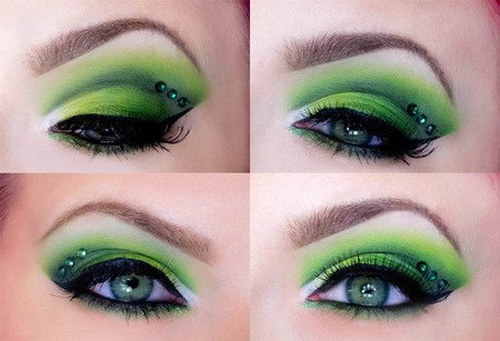 Красивый макияж для зеленых глаз