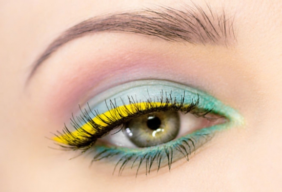 новогодний макияж для зеленых глаз