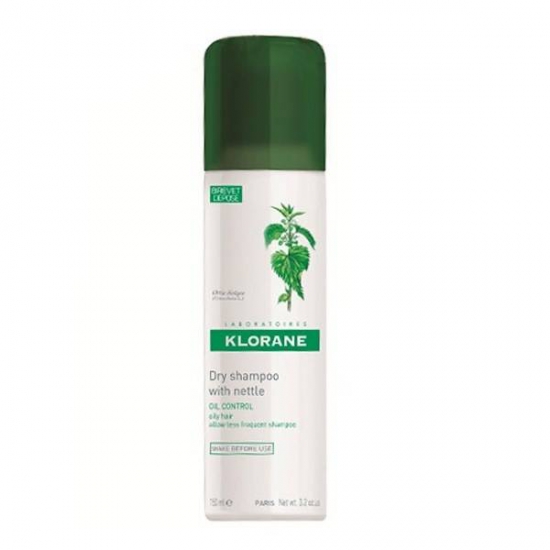 Сухой шампунь Klorane Nettle Sebo-Regulating Dry Shampoo for Oily Hair (с экстрактом крапивы для жирных волос)
