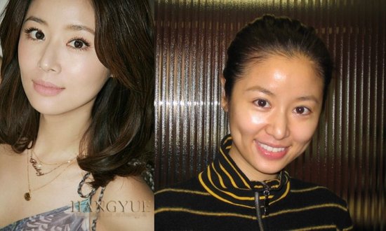 Японский макияж до и после