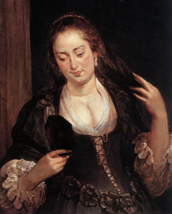 Идеал красоты 17 века. Картина кисти Питера Рубенса «Женщина с зеркалом»