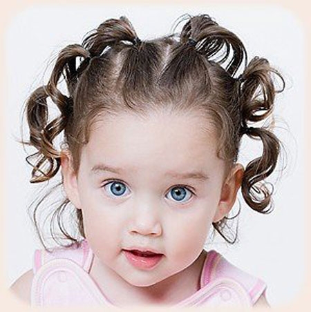 Простые детские причёски: фото