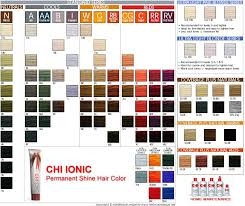 Палитра красок для волос CHI Ionic Permanent